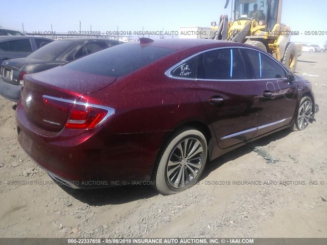 1G4ZN5SS4HU194892 - 2017 BUICK LACROSSE PREFERRED RED photo 4