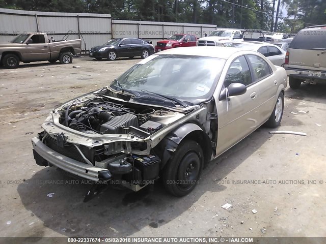 1B3EL46X46N111950 - 2006 DODGE STRATUS SXT BEIGE photo 2