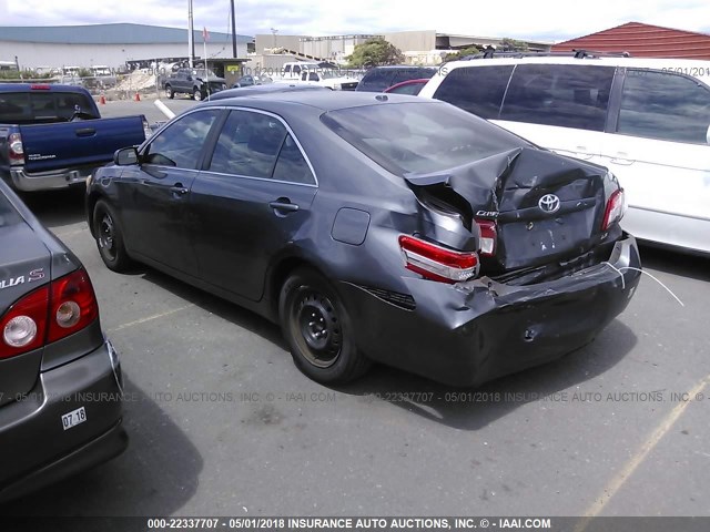 4T1BF3EK3BU196977 - 2011 TOYOTA CAMRY SE/LE/XLE Сұр фото 3