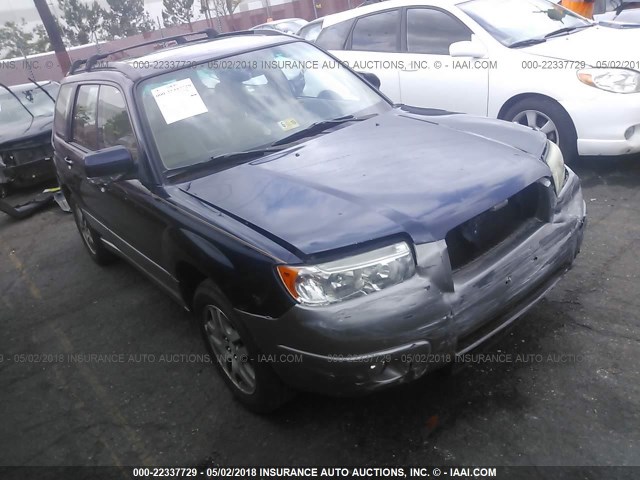 JF1SG67676H755518 - 2006 SUBARU FORESTER 2.5X LL BEAN BLUE photo 1