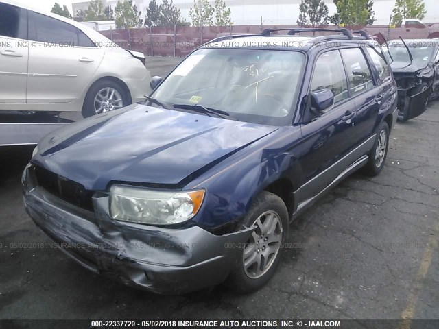 JF1SG67676H755518 - 2006 SUBARU FORESTER 2.5X LL BEAN BLUE photo 2