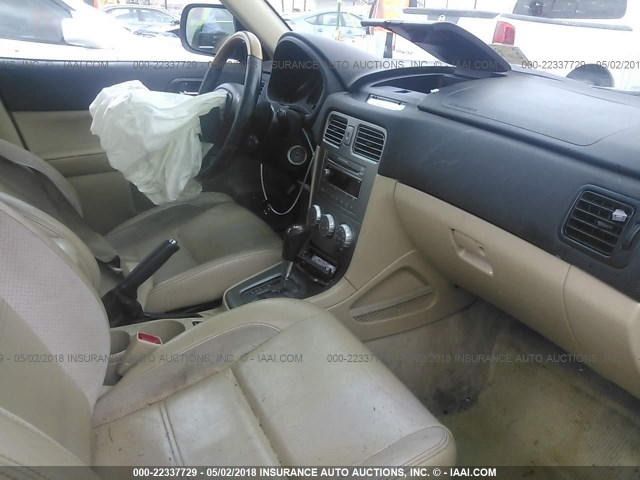 JF1SG67676H755518 - 2006 SUBARU FORESTER 2.5X LL BEAN BLUE photo 5