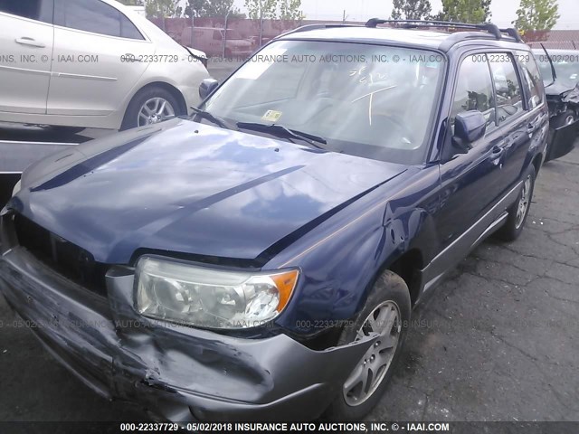 JF1SG67676H755518 - 2006 SUBARU FORESTER 2.5X LL BEAN BLUE photo 6