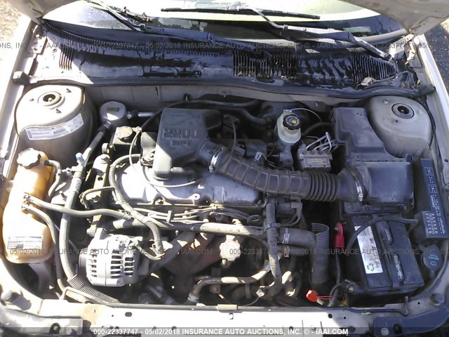 1G1JC524617281831 - 2001 CHEVROLET CAVALIER CNG TAN photo 10