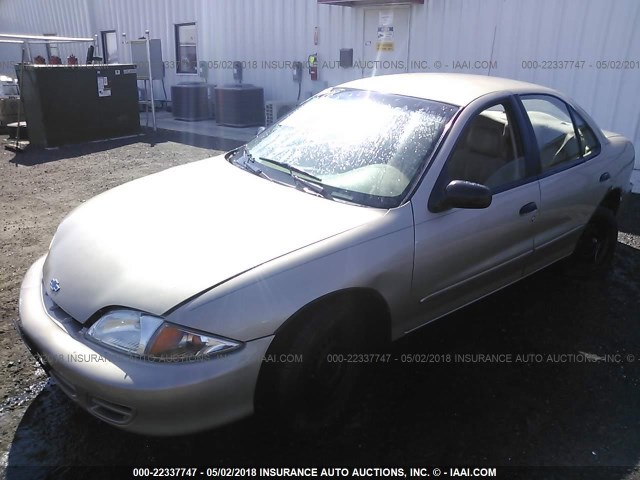 1G1JC524617281831 - 2001 CHEVROLET CAVALIER CNG TAN photo 2