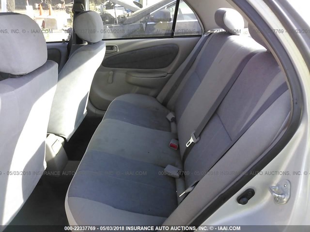 1NXBR12E6YZ329556 - 2000 TOYOTA COROLLA VE/CE/LE 银色 照片 8