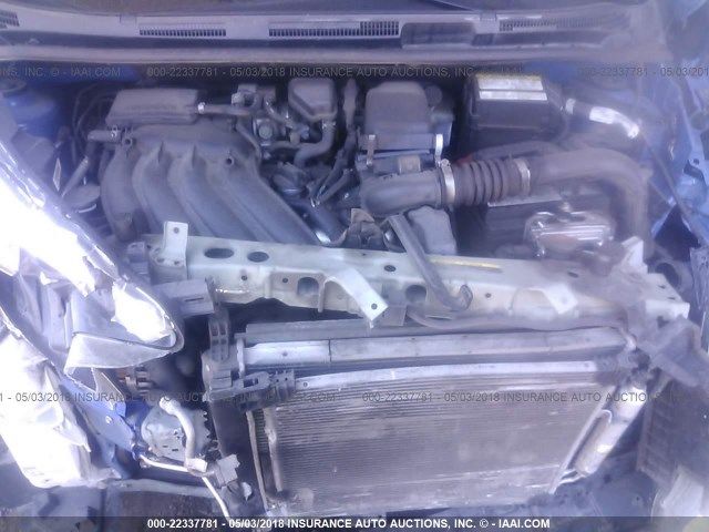 3N1CE2CP2GL365427 - 2016 NISSAN VERSA NOTE S/S PLUS/SV/SL/SR BLUE photo 10