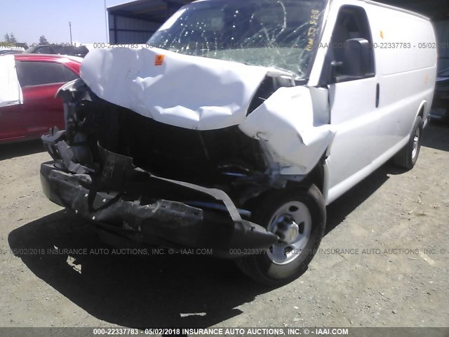 1GCGG25C291114727 - 2009 CHEVROLET EXPRESS G2500  WHITE photo 6