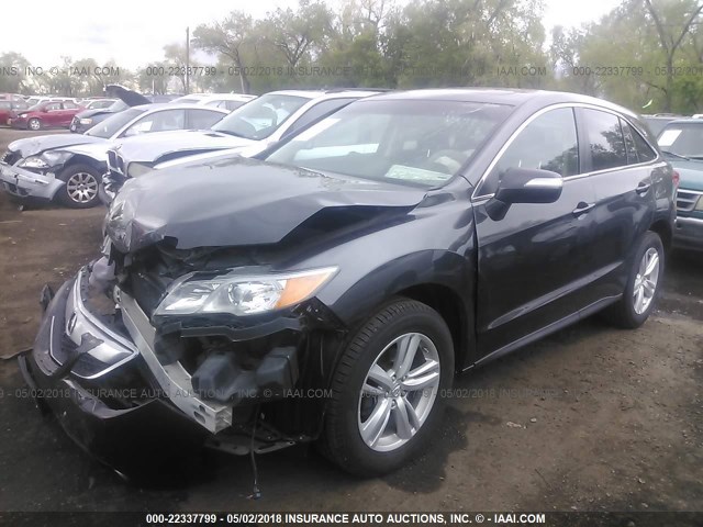 5J8TB4H50FL025939 - 2015 ACURA RDX TECHNOLOGY GRAY photo 2