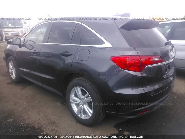 5J8TB4H50FL025939 - 2015 ACURA RDX TECHNOLOGY GRAY photo 3