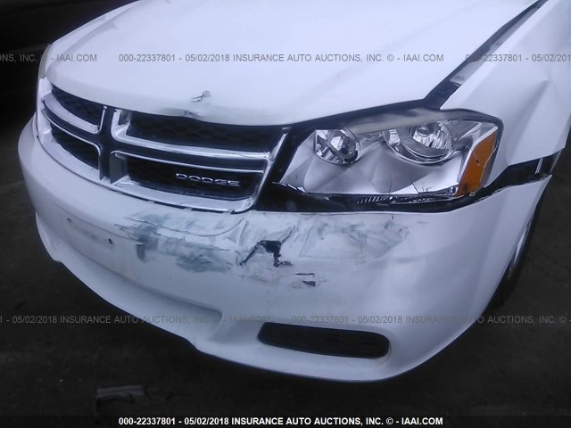 1B3BD1FB7BN564862 - 2011 DODGE AVENGER MAINSTREET WHITE photo 6