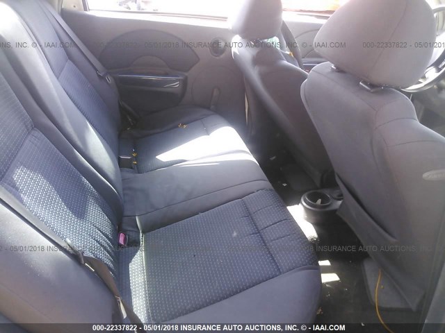 KL1TD56686B640181 - 2006 CHEVROLET AVEO LS WHITE photo 8