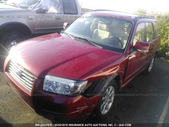 JF1SG65646H741899 - 2006 SUBARU FORESTER 2.5X PREMIUM RED photo 2