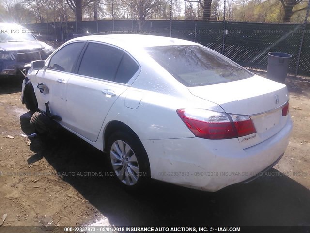 1HGCR2F8XFA079886 - 2015 HONDA ACCORD EXL WHITE photo 3