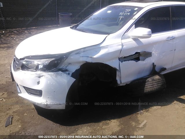 1HGCR2F8XFA079886 - 2015 HONDA ACCORD EXL WHITE photo 6