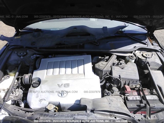 4T1BK3EK5AU115598 - 2010 TOYOTA CAMRY SE/LE/XLE BLACK photo 10