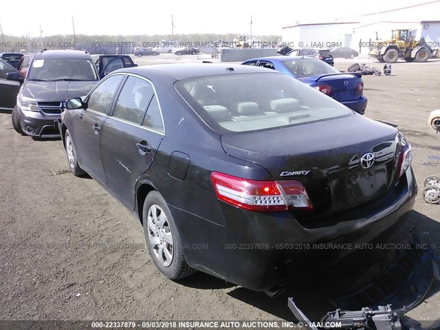 4T1BK3EK5AU115598 - 2010 TOYOTA CAMRY SE/LE/XLE BLACK photo 3