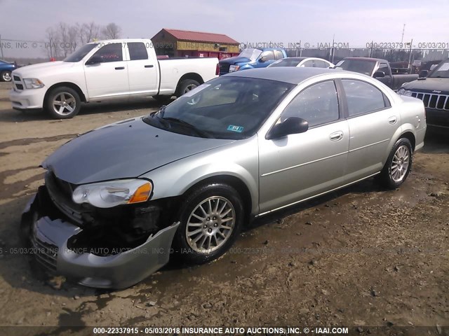 1C3EL46X25N592248 - 2005 CHRYSLER SEBRING GREEN photo 2