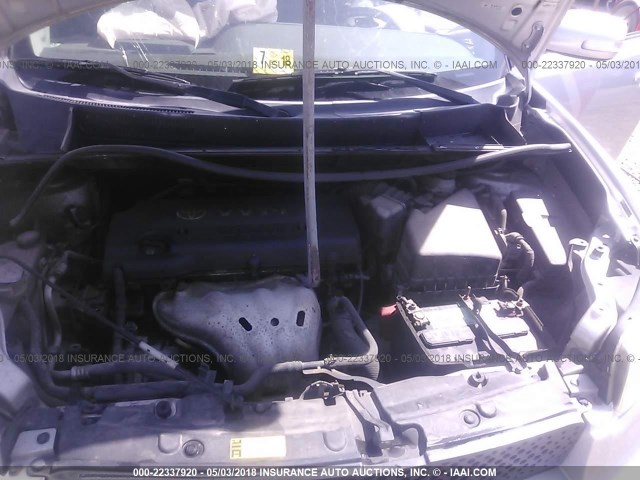 JTLKE50E991084124 - 2009 TOYOTA SCION XB SILVER photo 10