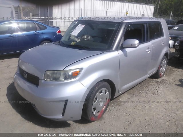 JTLKE50E991084124 - 2009 TOYOTA SCION XB SILVER photo 2