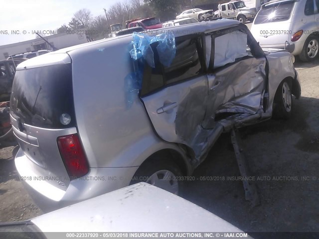 JTLKE50E991084124 - 2009 TOYOTA SCION XB SILVER photo 4