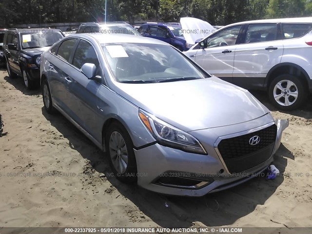 KMHE24L16GA041504 - 2016 HYUNDAI SONATA HYBRID/SE SILVER photo 1