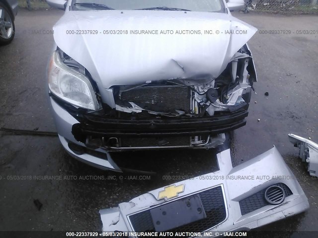 KL1TD6DE1AB113334 - 2010 CHEVROLET AVEO LS/LT 银色 照片 6