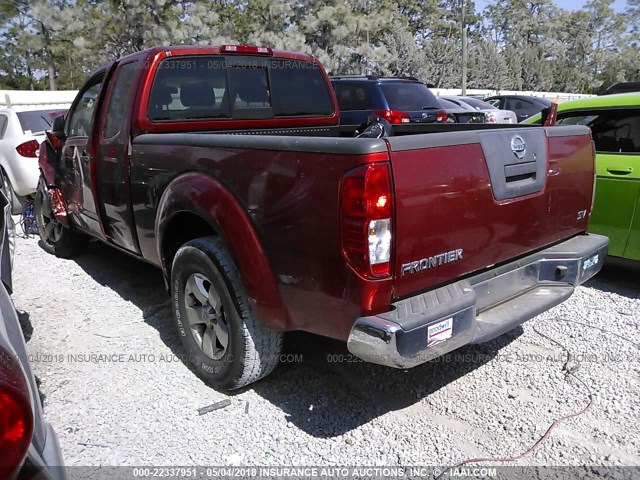 1N6BD0CT2CC466046 - 2012 NISSAN FRONTIER S/SV RED photo 3