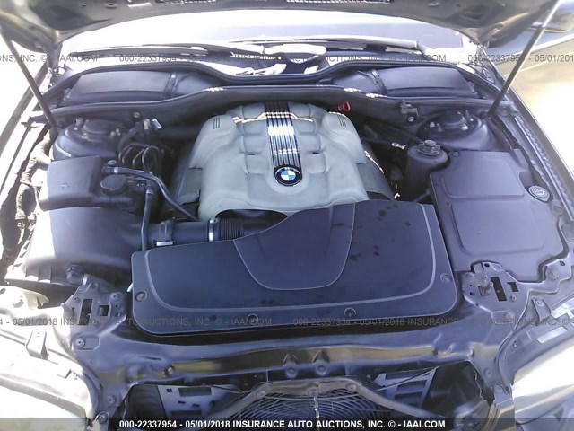 WBAGL63462DP55993 - 2002 BMW 745 I BLACK photo 10