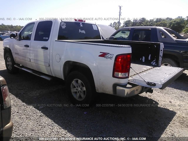 3GTRKVE36AG227594 - 2010 GMC SIERRA K1500 SLE WHITE photo 3