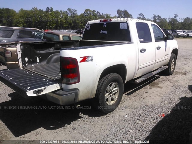 3GTRKVE36AG227594 - 2010 GMC SIERRA K1500 SLE WHITE photo 4