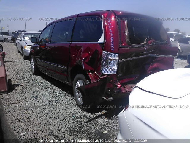 2C4RC1BG5DR565015 - 2013 CHRYSLER TOWN & COUNTRY TOURING RED photo 3