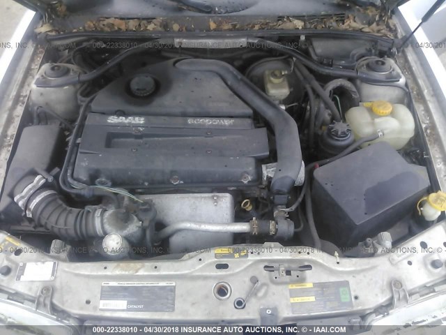 YS3DD58H912027516 - 2001 SAAB 9-3 SILVER photo 10