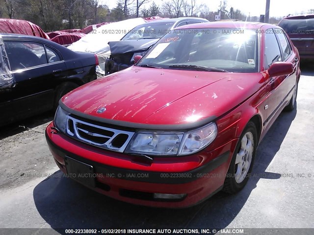 YS3ED45E313006406 - 2001 SAAB 9-5 RED photo 2