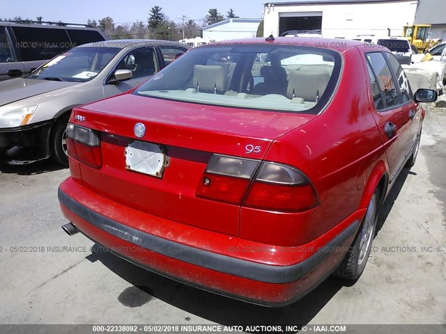 YS3ED45E313006406 - 2001 SAAB 9-5 RED photo 4