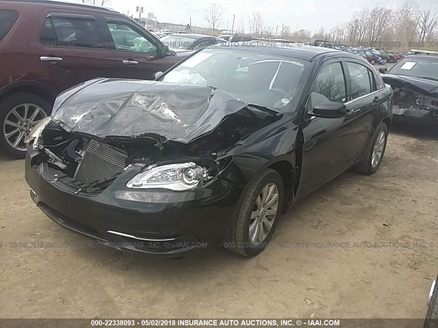 1C3CCBBB6DN674522 - 2013 CHRYSLER 200 TOURING BLACK photo 2