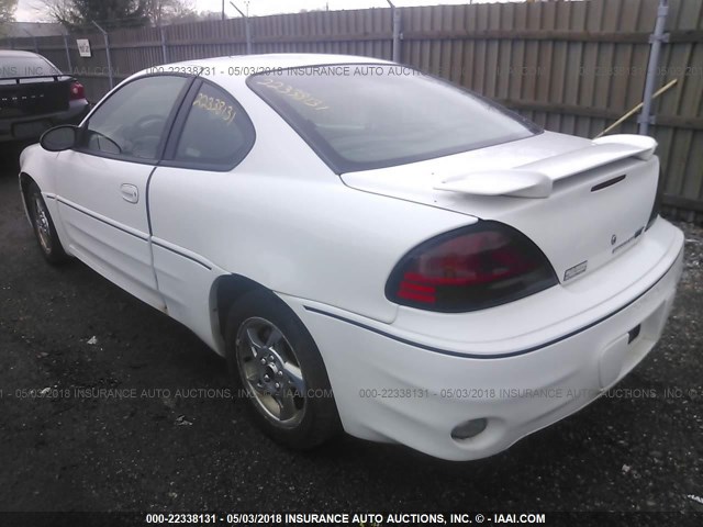 1G2NV12E04C118323 - 2004 PONTIAC GRAND AM GT1 WHITE photo 3