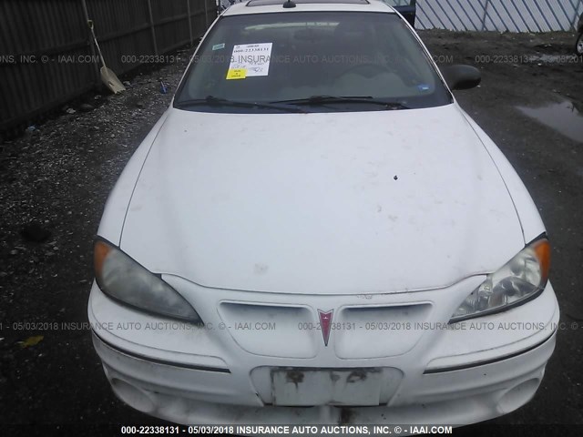 1G2NV12E04C118323 - 2004 PONTIAC GRAND AM GT1 WHITE photo 6