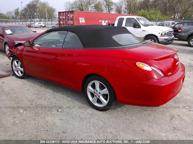 4T1FA38P96U102467 - 2006 TOYOTA CAMRY SOLARA SE/SLE RED photo 3