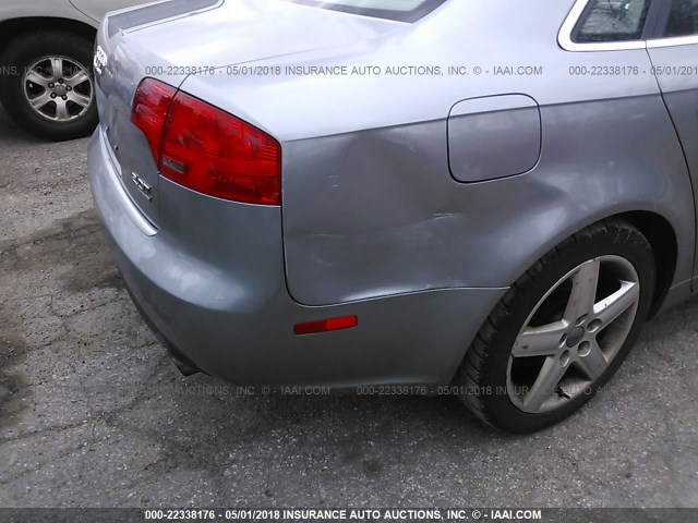 WAUDF68E65A435056 - 2005 AUDI A4 2.0T QUATTRO SILVER photo 6