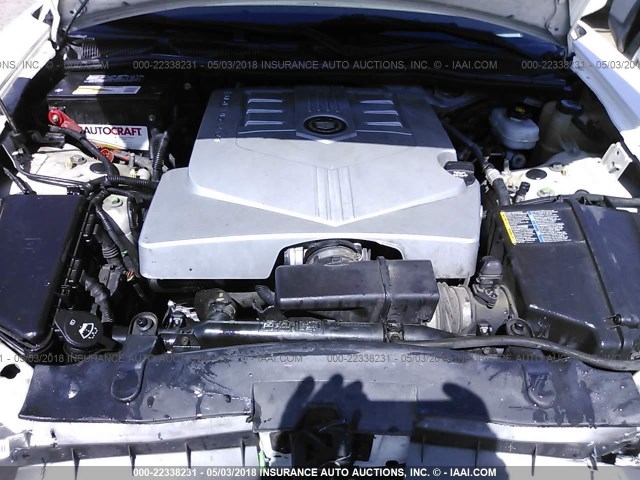 1G6DP577060110555 - 2006 CADILLAC CTS HI FEATURE V6 WHITE photo 10