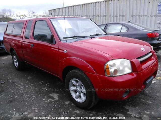 1N6DD26SX1C357855 - 2001 NISSAN FRONTIER KING CAB XE RED photo 1