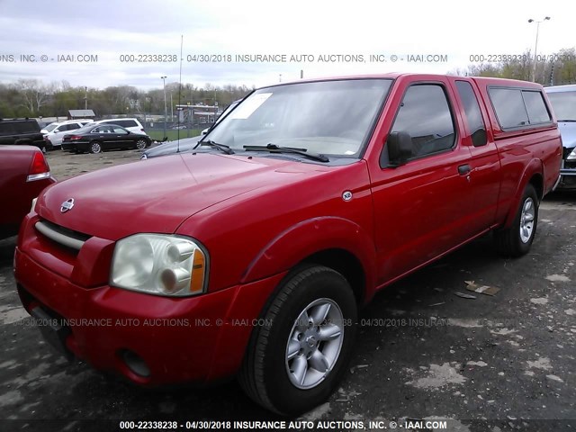 1N6DD26SX1C357855 - 2001 NISSAN FRONTIER KING CAB XE RED photo 2