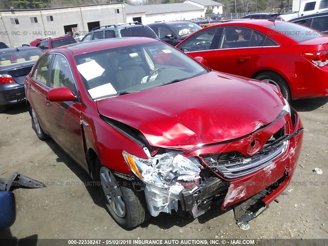 4T1BB46K79U087755 - 2009 TOYOTA CAMRY HYBRID RED photo 1