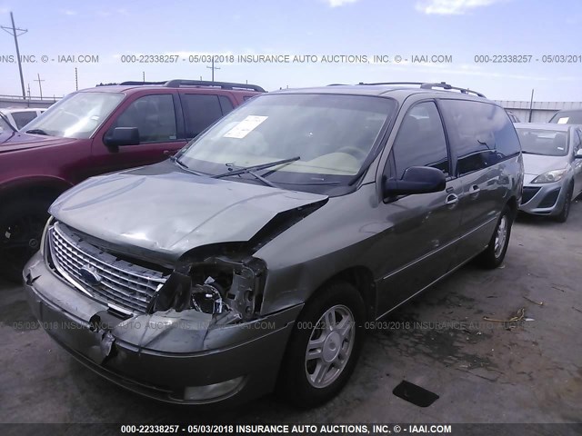 2FMZA52275BA39136 - 2005 FORD FREESTAR SEL GREEN photo 2