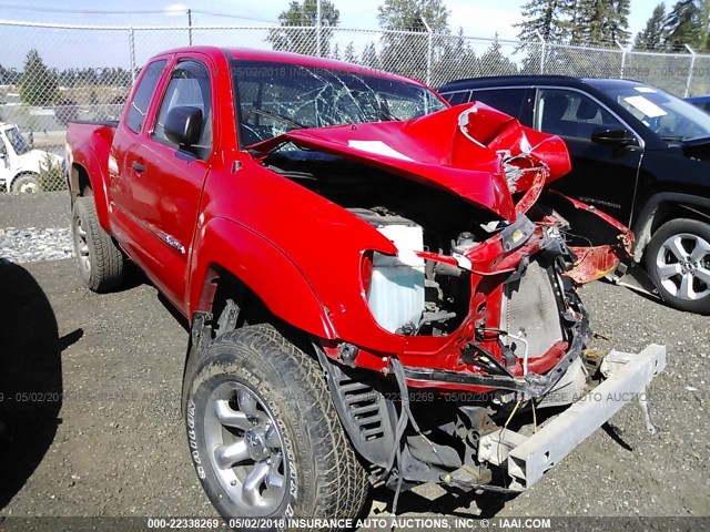 5TETX62N57Z362081 - 2007 TOYOTA TACOMA PRERUNNER ACCESS CAB RED photo 1