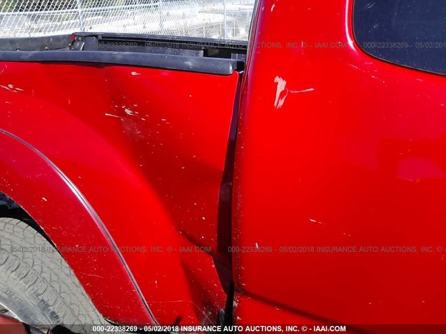 5TETX62N57Z362081 - 2007 TOYOTA TACOMA PRERUNNER ACCESS CAB RED photo 6