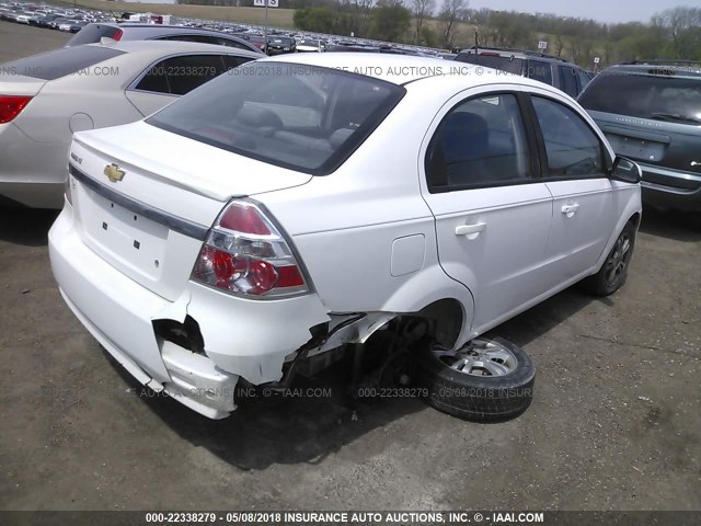 KL1TD5DE2AB101476 - 2010 CHEVROLET AVEO LS/LT 白色 照片 4