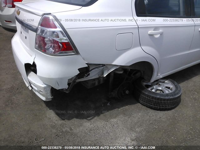 KL1TD5DE2AB101476 - 2010 CHEVROLET AVEO LS/LT 白色 照片 6