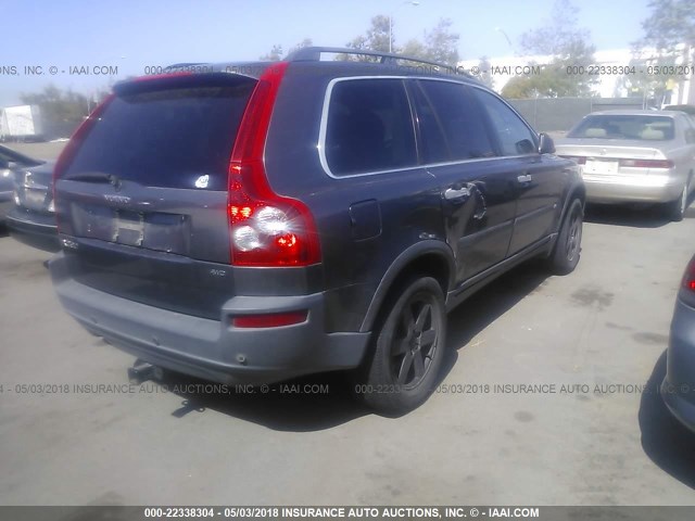 YV1CM592151143392 - 2005 VOLVO XC90 GRAY photo 4